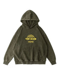 Personalized Vintage Wash Cotton Hoodie 