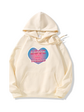 Pink Heart Love My World Hoodie for Valentine's Day