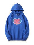 Pink Heart Love My World Hoodie for Valentine's Day