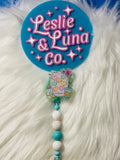 La Tequilera Beaded Badge Reel