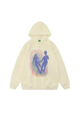 Girl Figure & Letter Graphic Hoodie - Emma Bridess