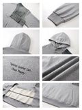 Women Splice Denim Hoodie