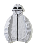 Zipper Hoodie with Round Lens