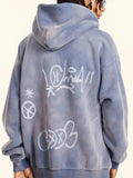 Hand-Painted Fleece Hoodie