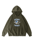 300g NFL Detroit Lions Wash Old Cotton Hoodie