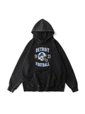 300g NFL Detroit Lions Wash Old Cotton Hoodie