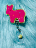 Sprinkled Animal Cookie Badge Reel