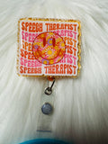 Speech Therapist Badge Reel