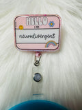 Hello Neurodivergent Badge Reel