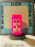 The Strawberry Card Neon Pink 16oz Cup