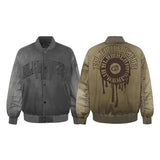 High Street Letter Print Flight Jackets for Men