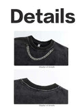 Men's Simple Necklace Long Sleeve T-shirt