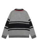 Splice Contrast POLO Neck Sweater