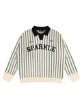 Sparkel Stripped Polo Sweatshirt Men