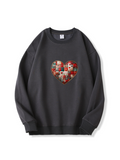 300g Valentine's Day Heart Love Cotton Sweatshirt