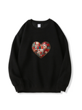 300g Valentine's Day Heart Love Cotton Sweatshirt