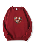 300g Valentine's Day Heart Love Cotton Sweatshirt