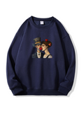 300g Oil Painting Love Printed Cotton Sweatshirt