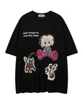 Street Life Men Cartoon Letter Graphic Tee - Emma Bridess