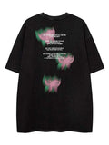 Y2K Washed Vintage Butterfly Graphic T-shirt