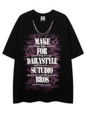 Make for Daily Style Y2K Graphic Tee With Necklace - Emma Bridess