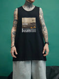 Hip Hop Vintage Vest Sleeveless Shirt