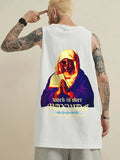 Hip Hop Cotton Printed Vest Sleeveless T-shirt