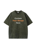 230g Vintage T-shirts with Custom Embroidery