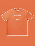 300g Custom Cotton Wash Old T-shirt Vintage Tee