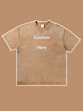 300g Custom Cotton Wash Old T-shirt Vintage Tee