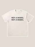 Not A Model Make Old Short Sleeve Cotton T-shirt Emma Bridess